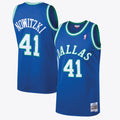 Dirk Nowitzki Dallas Mavericks 1998 Hardwood Classics Swingman Road Jersey - Royal - Mens