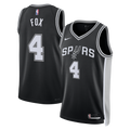 De'Aaron Fox San Antonio Spurs Icon Edition Swingman Jersey - Black - Unisex