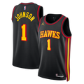 Jalen Johnson Atlanta Hawks Statement Edition Swingman Jersey - Black - Unisex