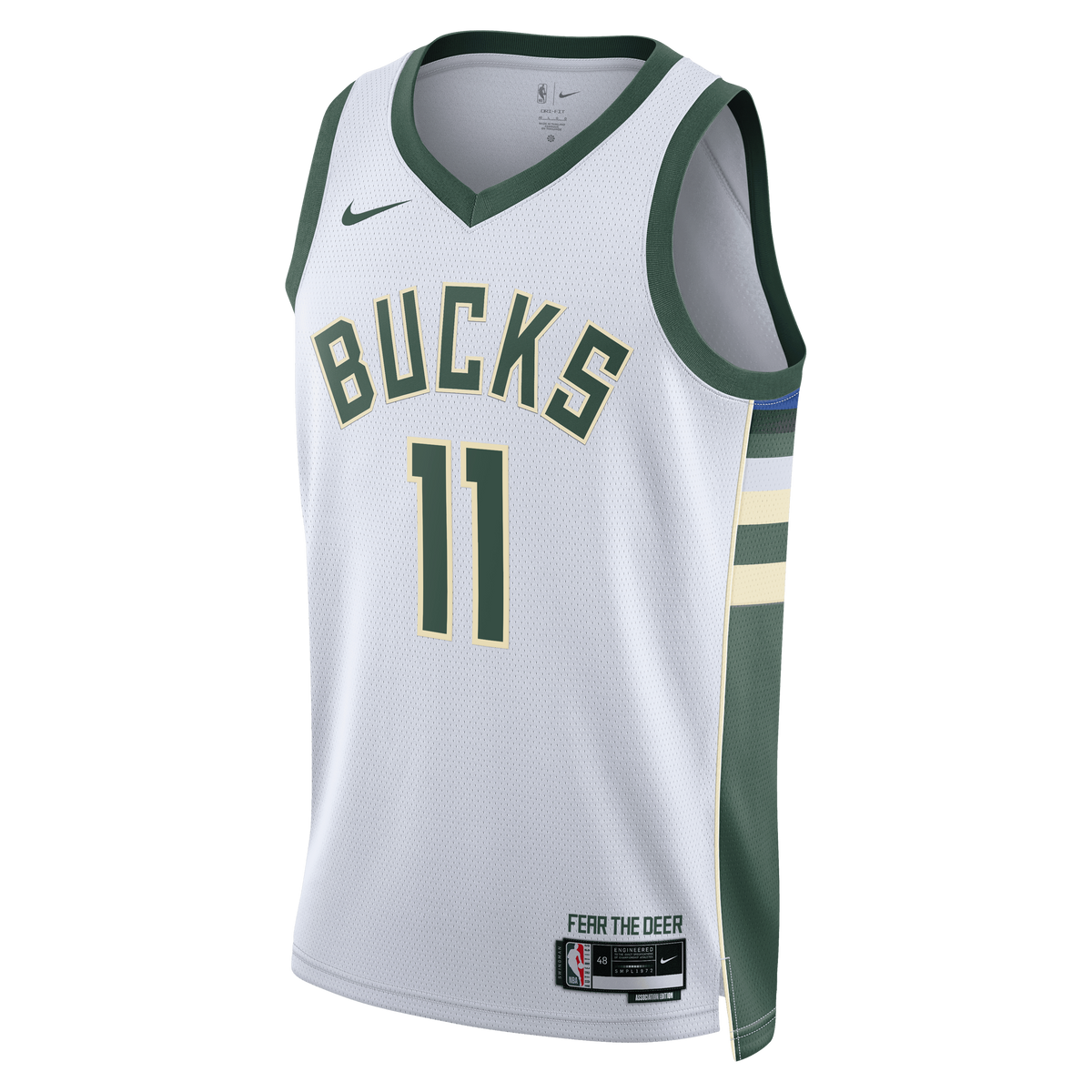 Tyler Herro Milwaukee Bucks Association Edition Swingman Jersey - White - Unisex