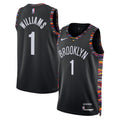 Ziaire Williams Brooklyn Nets 2025/26 City Edition Swingman Jersey - Black - Unisex
