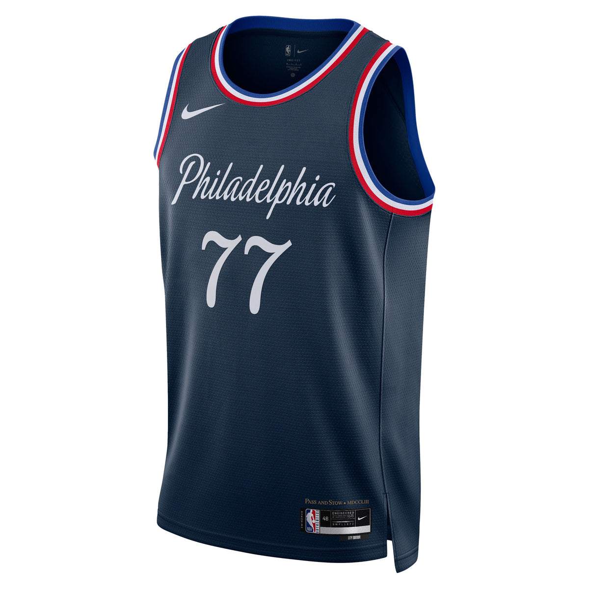 VJ Edgecombe Philadelphia 76ers 2025/26 City Edition Swingman Jersey - Navy - Unisex