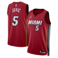 Nikola Jović Miami Heat Statement Edition Swingman Jersey - Red - Unisex