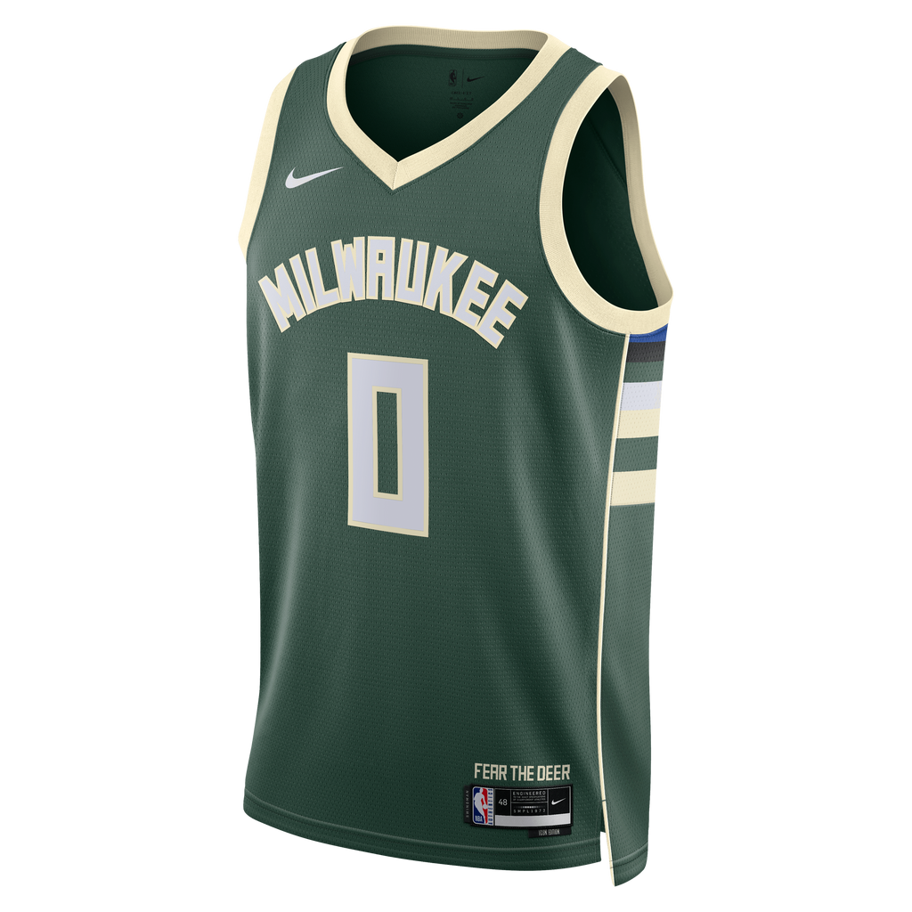 Brayden Burries Milwaukee Bucks Swingman Icon Jersey - Green - Unisex