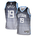 Ace Bailey Utah Jazz 2025/26 City Edition Swingman Jersey - Gray - Youth