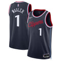 Keaton Wagler Los Angeles Clippers Replica Swingman Icon Jersey - Navy - Unisex