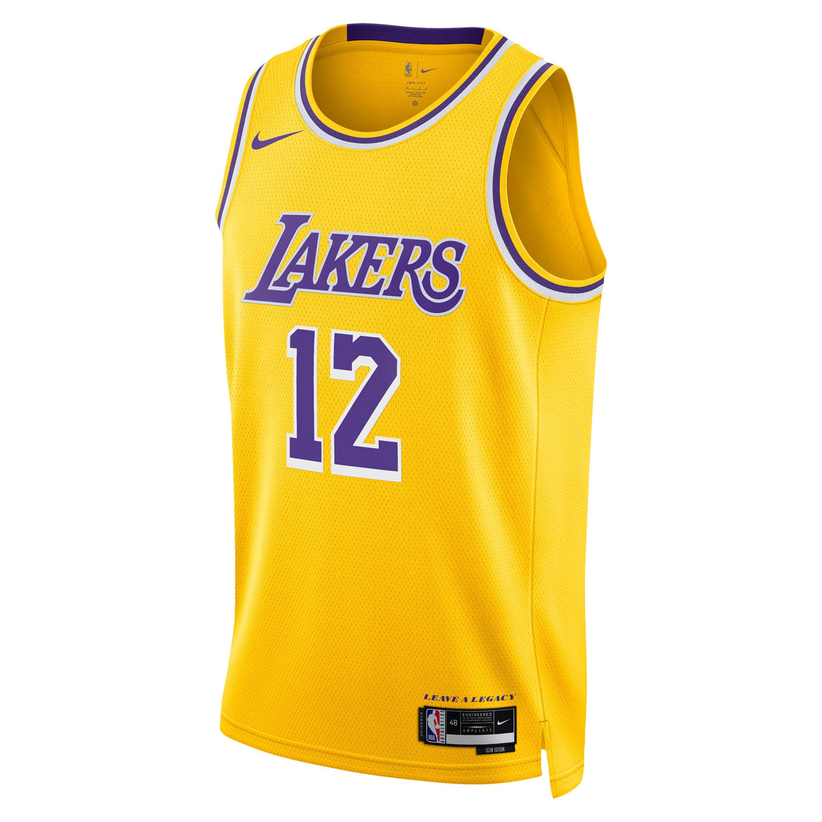 Jake LaRavia Los Angeles Lakers Icon Edition Swingman Jersey - Gold - Unisex
