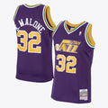 Karl Malone Utah Jazz 1991 Hardwood Classics Swingman Road Jersey - Purple - Mens
