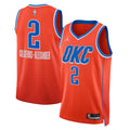 Shai Gilgeous-Alexander Oklahoma City Thunder Statement Edition Swingman Jersey - Orange - Unisex